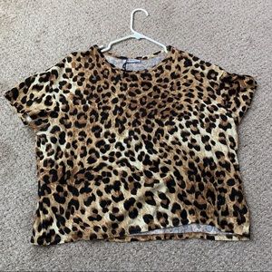 ZARA Trafaluc leopard print top